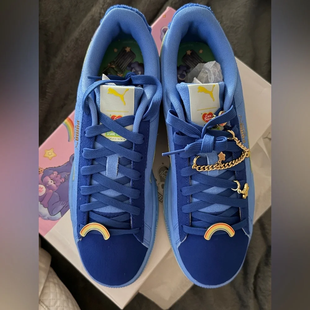 SOLD
Puma Care Bears x Sesame Street Pink Graphic Sneakers NIB - Picture 2 of 5